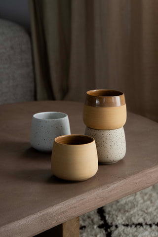 Tasse rund - gesprenkelt