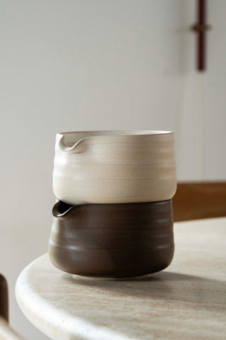 Serif Bowl - Matcha Brown