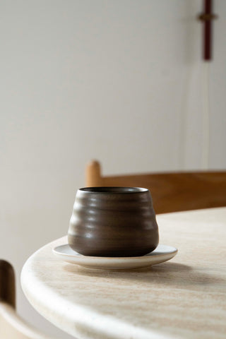 Serif Saucer -  Beige