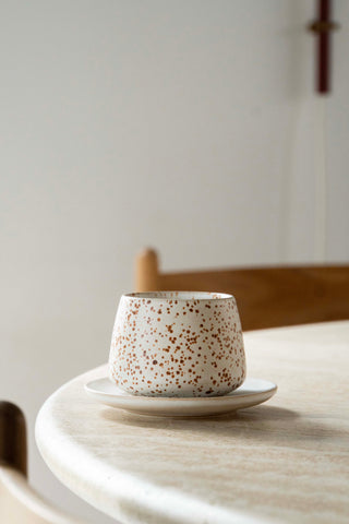 Serif Saucer -  Beige