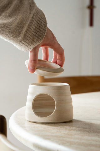 Serif Oil Burner - Beige