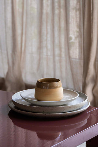 Tasse rund - gesprenkelt